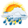Wolkig, starker Regen Wolkig, starker Regen